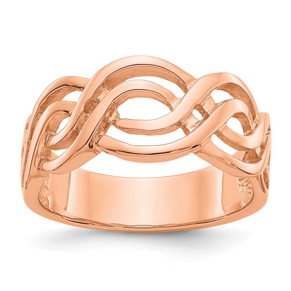 14k Rose Gold Infinity Ring