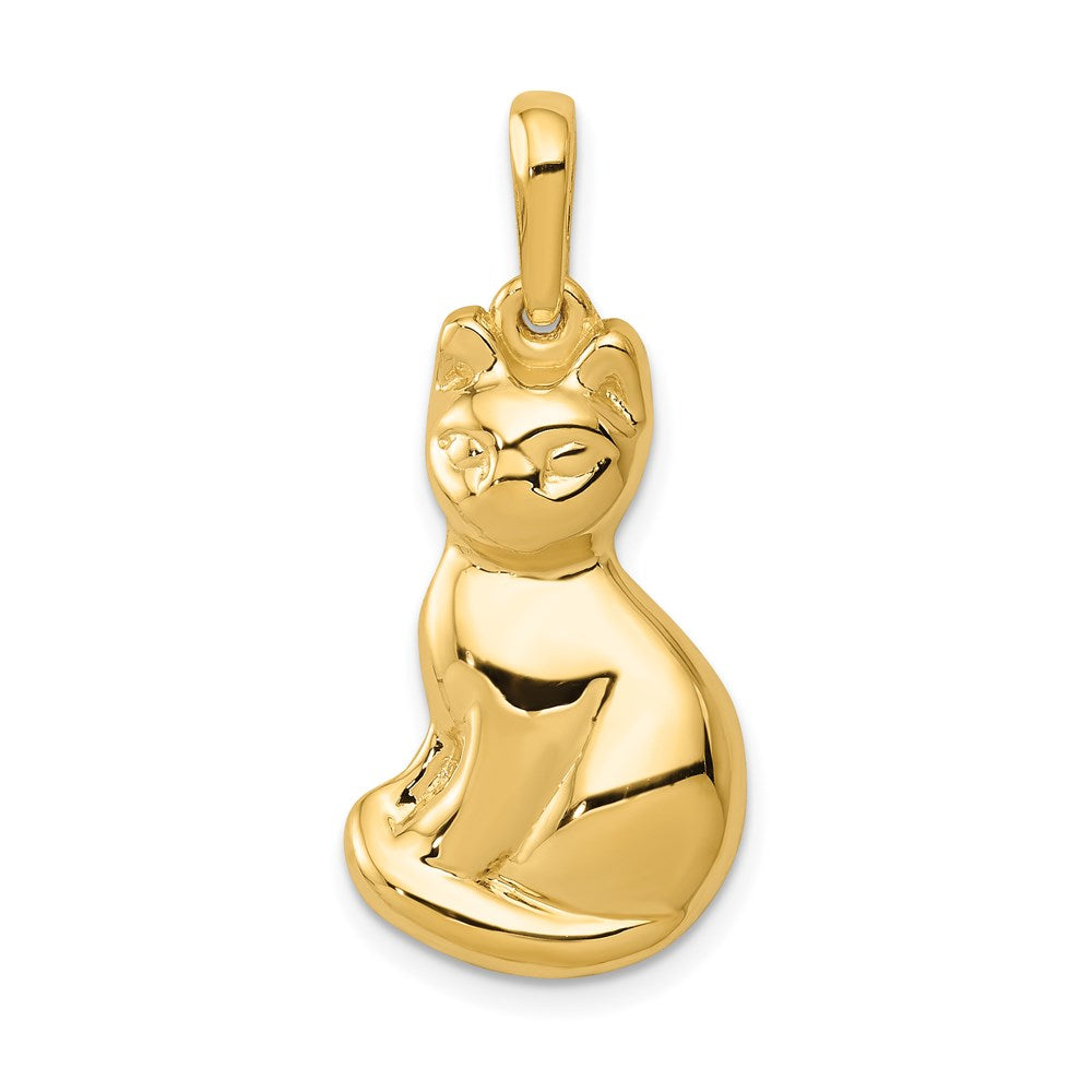 14k Cat Pendant