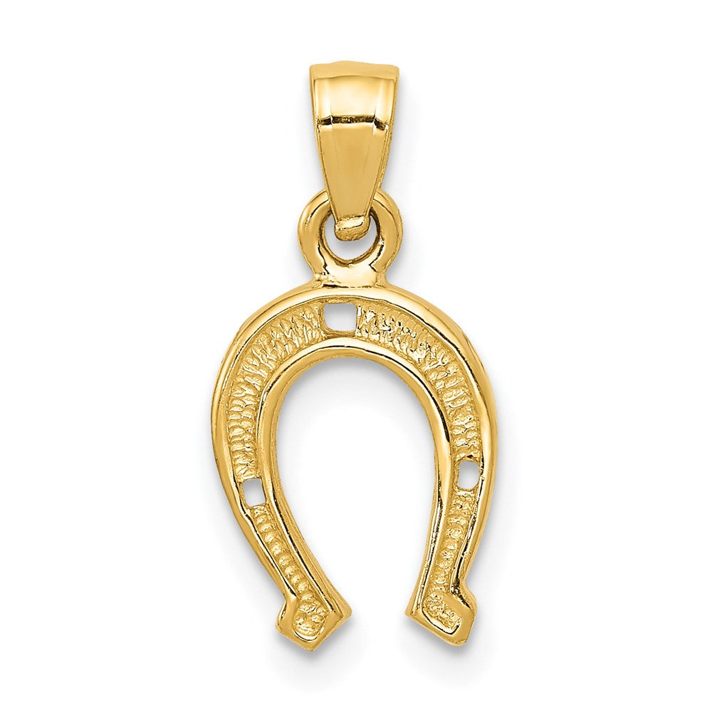 14K Horseshoe Pendant