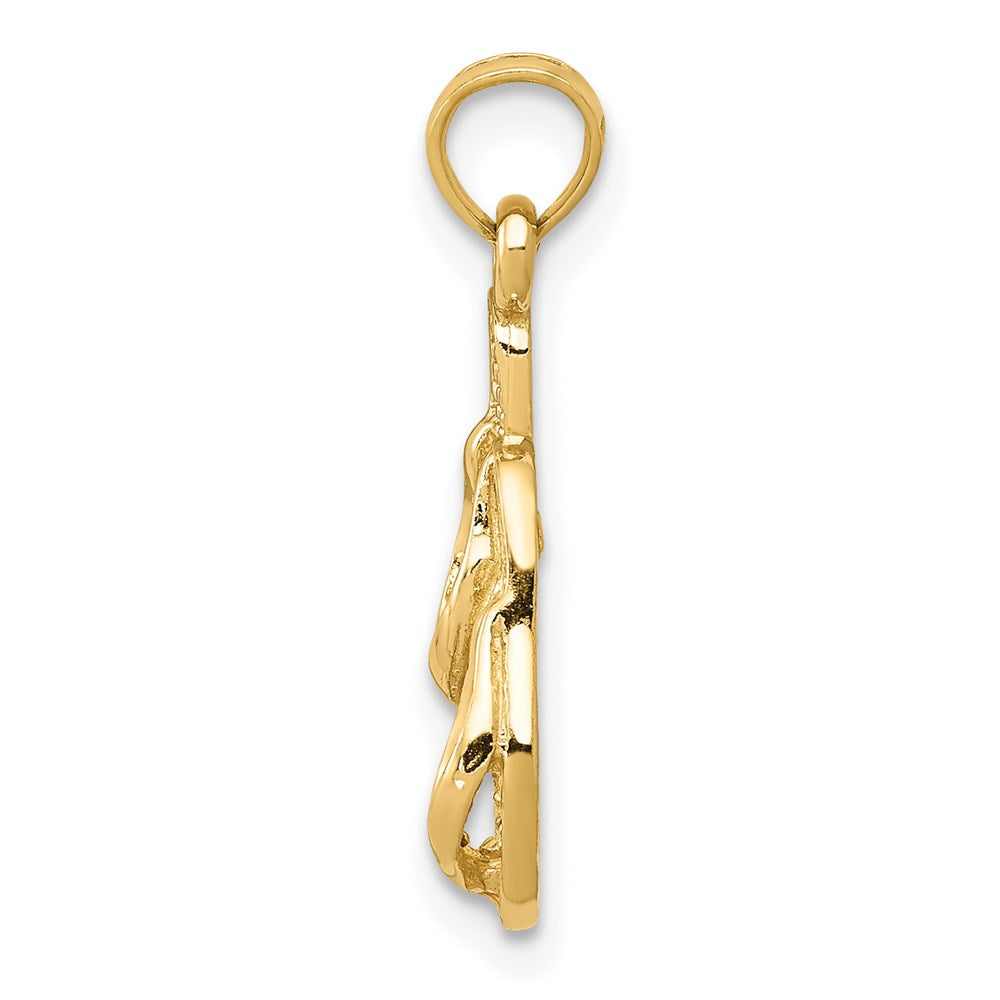 14k 3-D Flip Flops Pendant