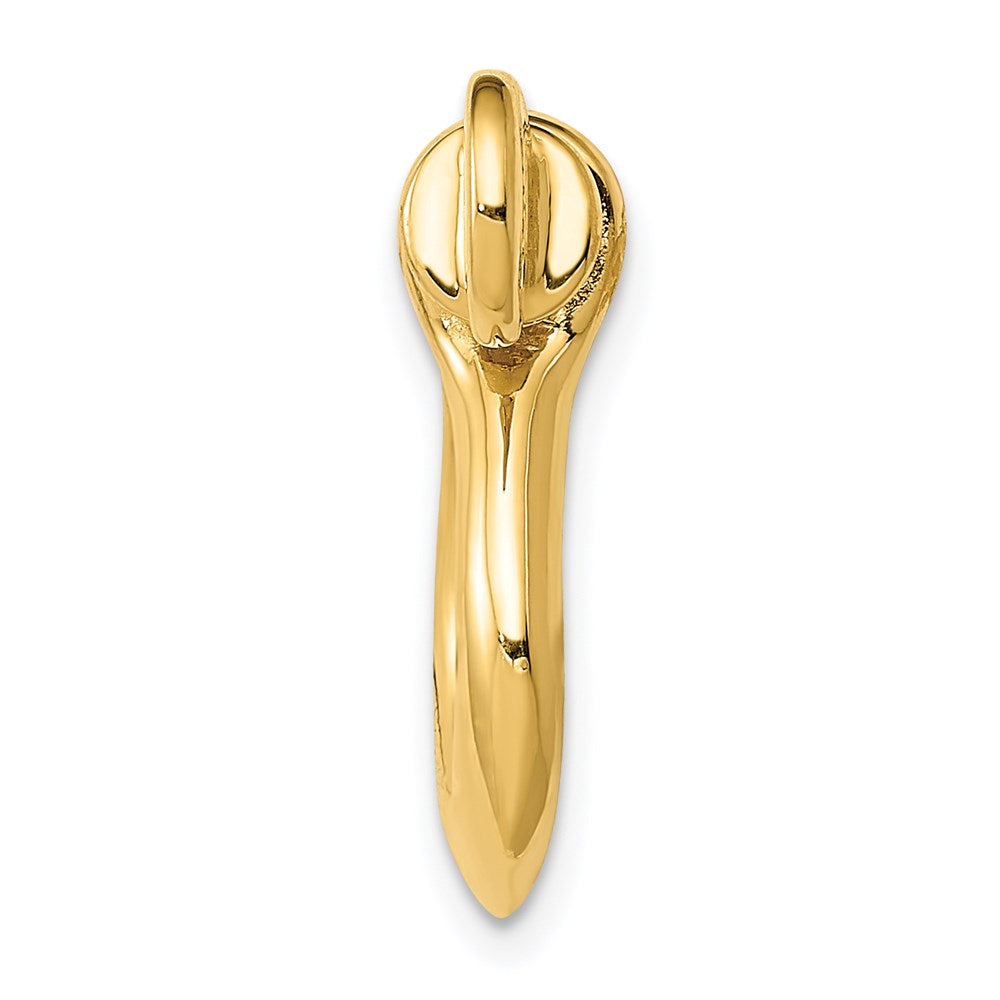 14K 3D Large Shackle Link Pendant