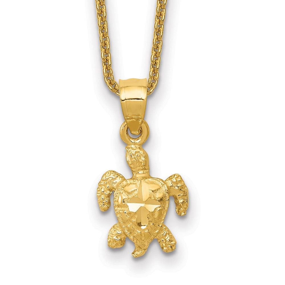 14k Turtle Necklace