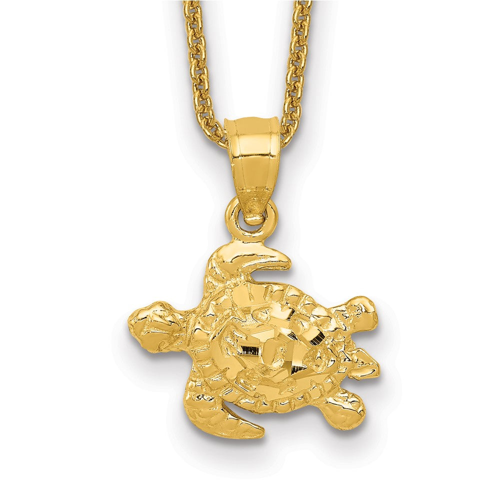 14k Turtle Necklace