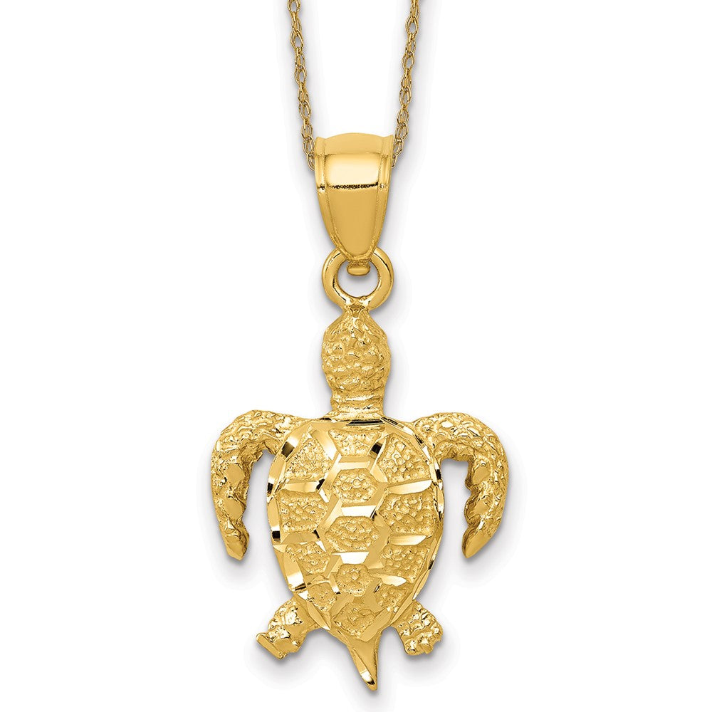 14k Turtle Necklace