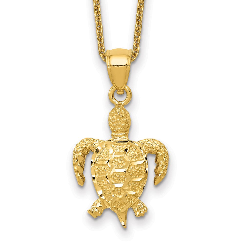 14k Turtle Necklace