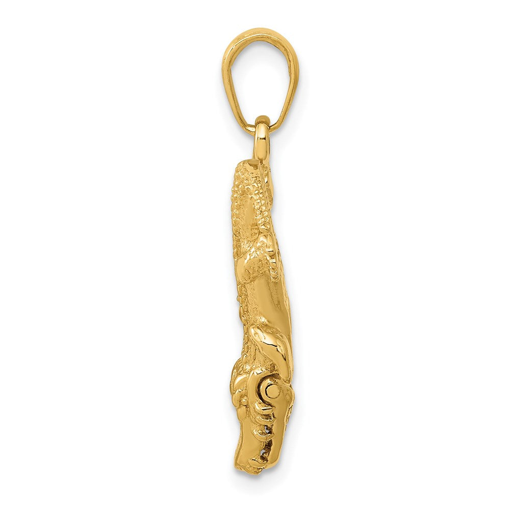 14k Alligator with Moveable Mouth Pendant