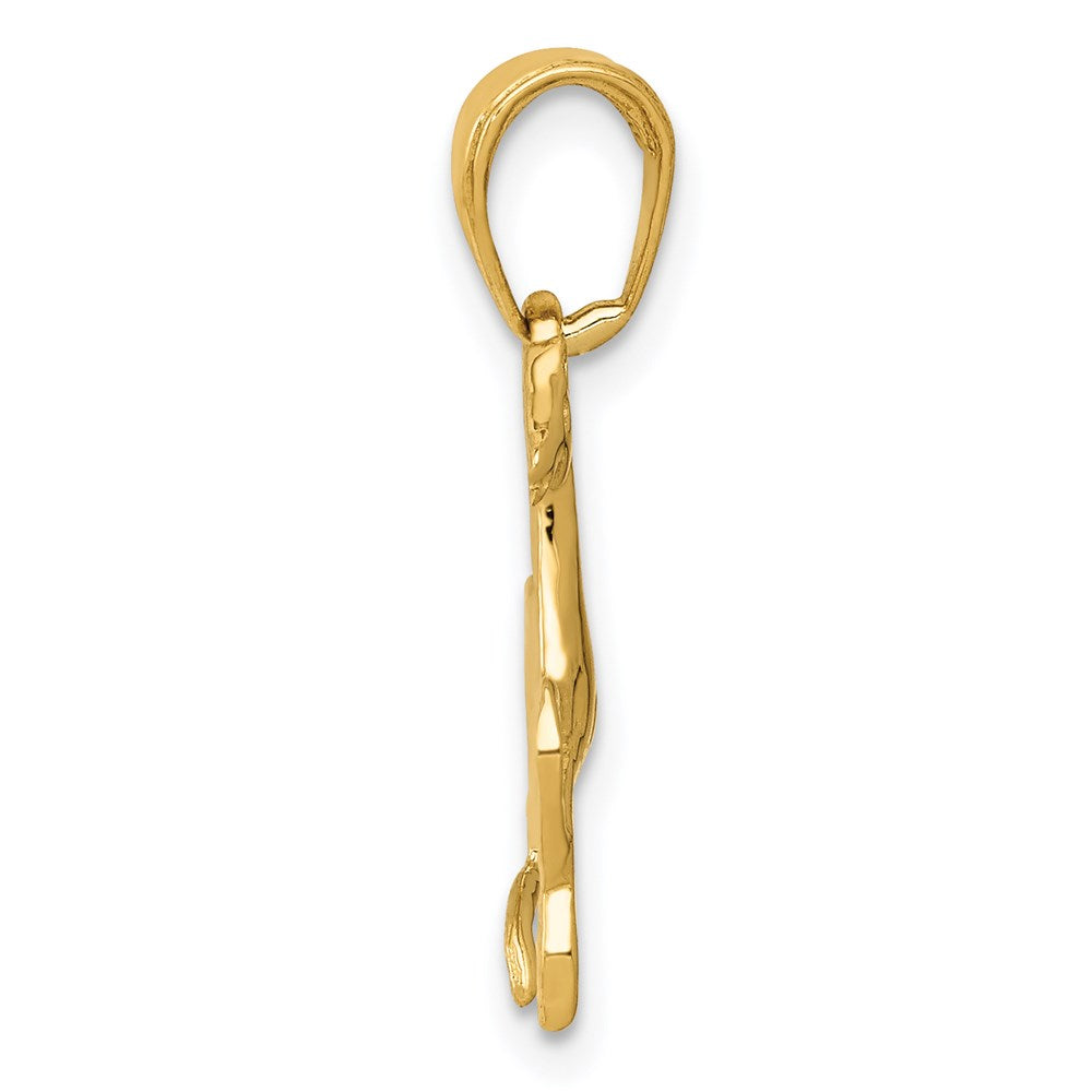 14k Jumping Horse Pendant