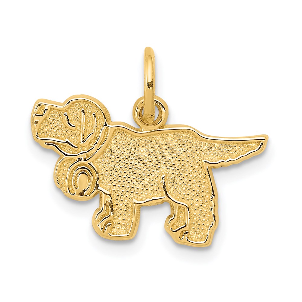 14k Saint Bernard Dog Charm