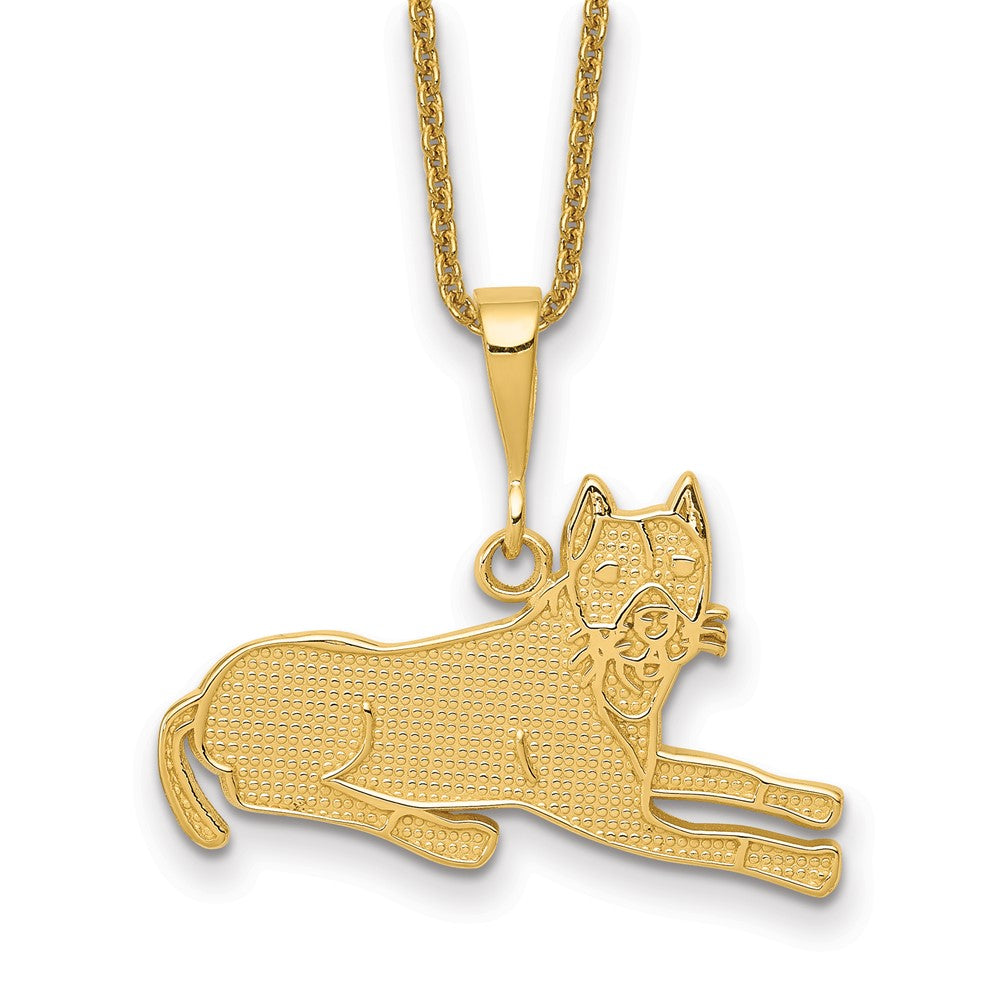 14k Pit Bull Necklace