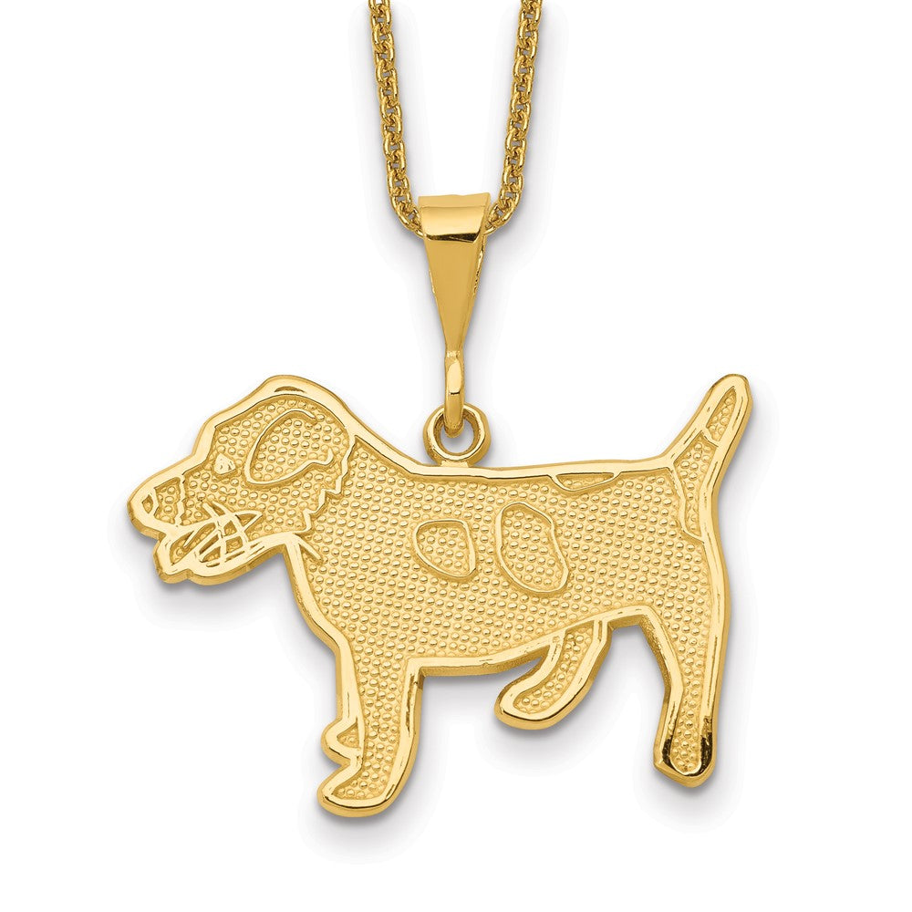 14k Jack Russell Terrier Dog Necklace