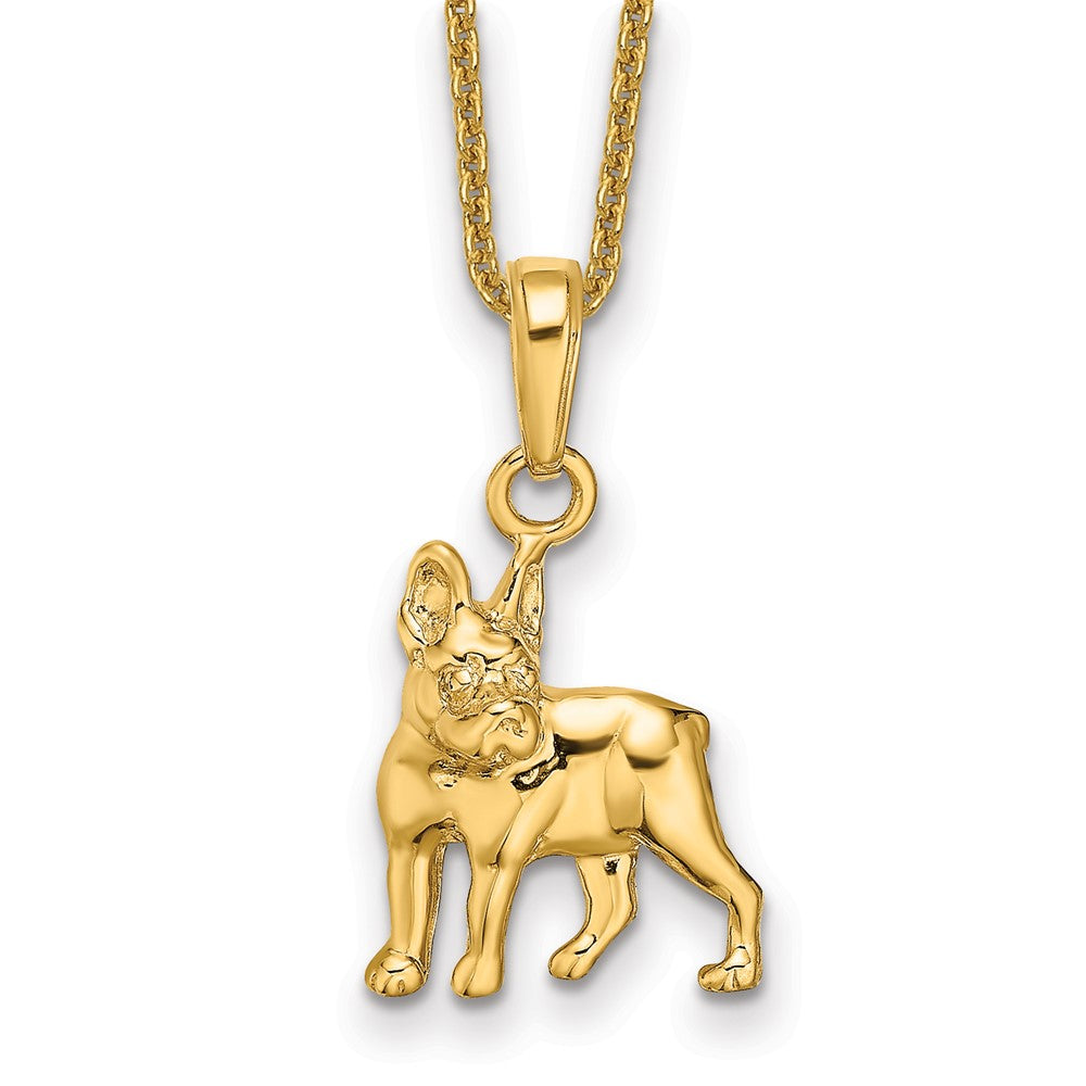 14k Boston Terrier Dog Necklace