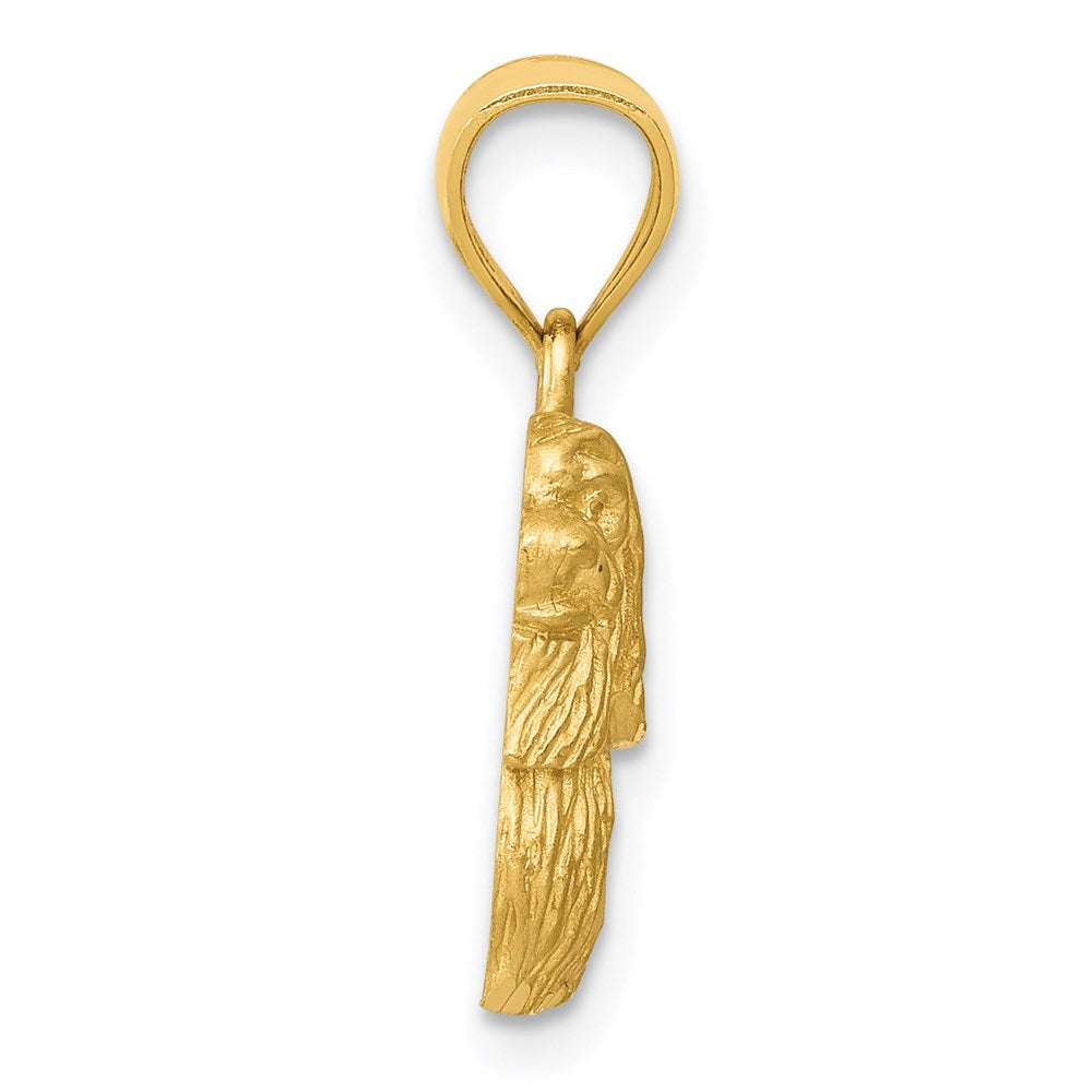 14k Diamond-cut Shih Tzu Necklace