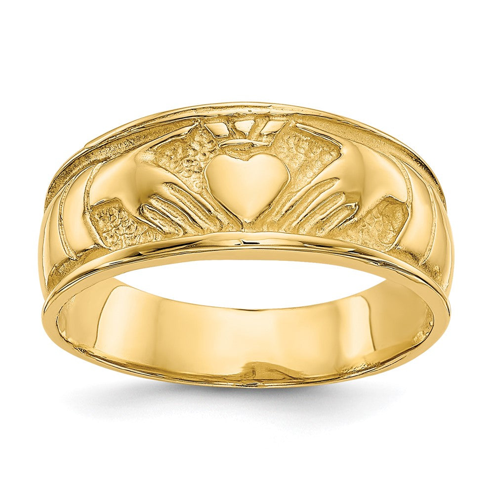 14k Ladies Claddagh Band