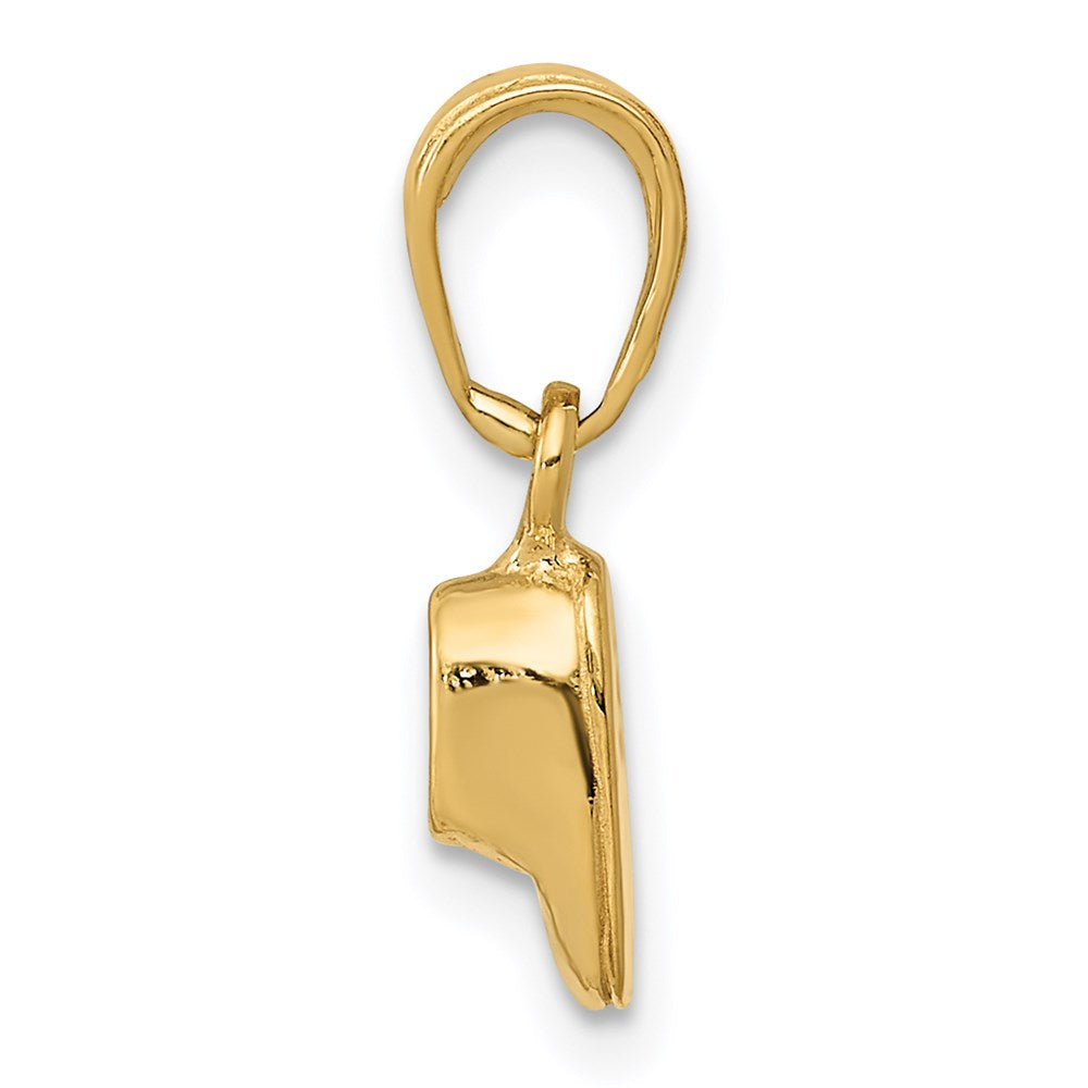 14k 3-D Baby Shoe Charm
