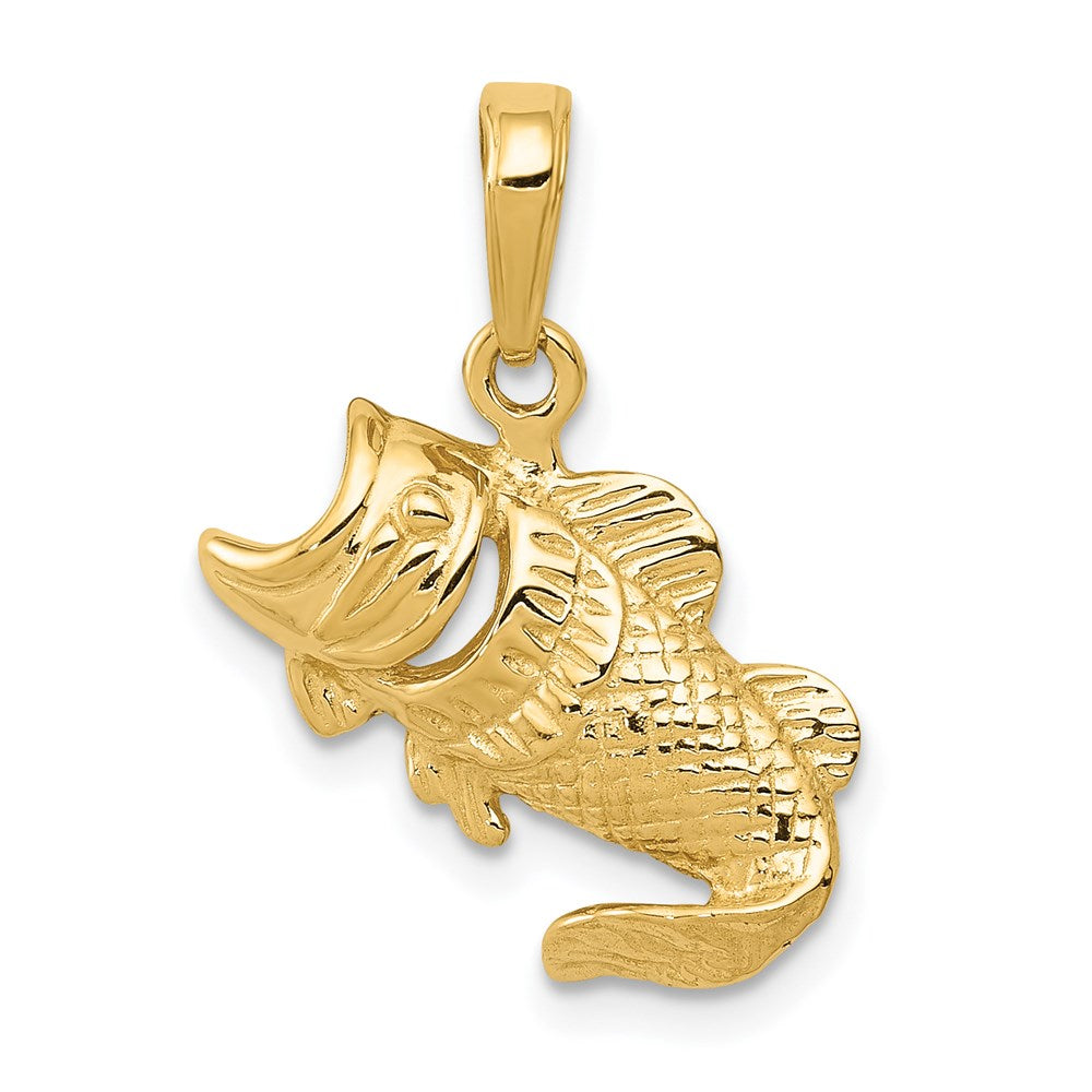 14k Small Fish Charm