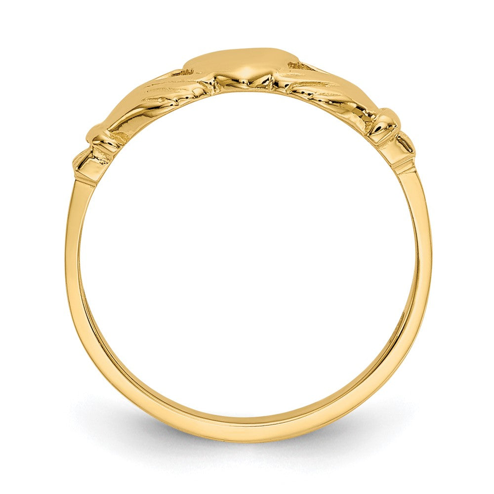 14k Size 1 Claddagh Ring