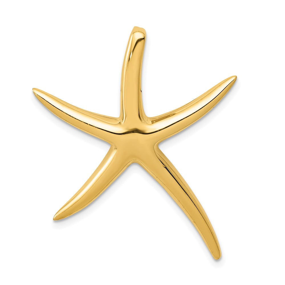 14k Polished Starfish Slide