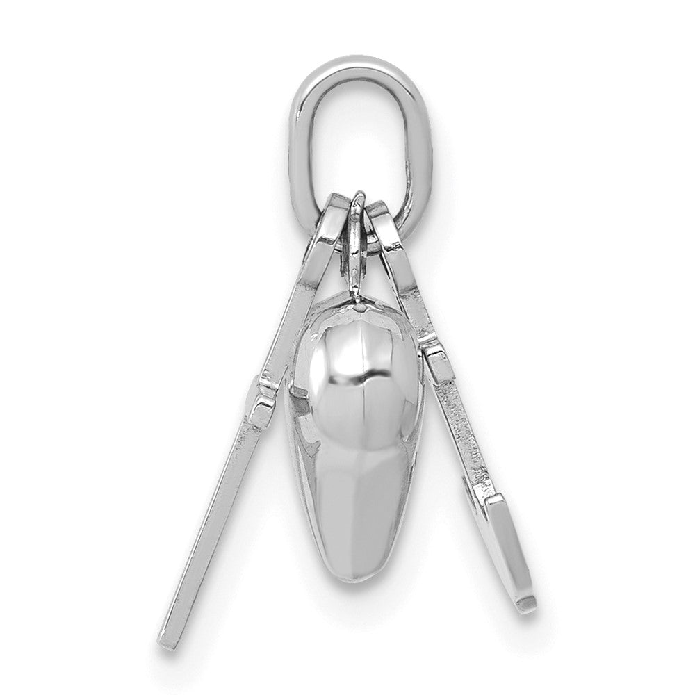 14k White Gold Faith, Hope and Charity Charm