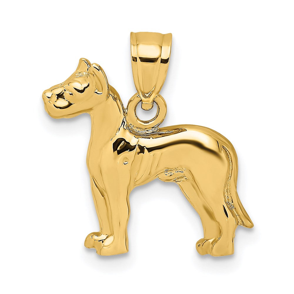 14K Great Dane Dog Charm