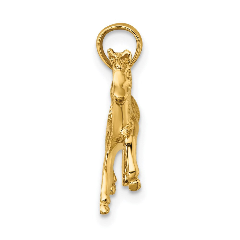 14K Cantering Horse Charm