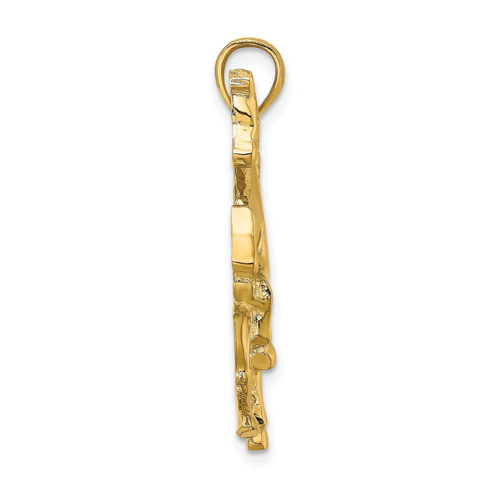 14K Rearing Horse Charm