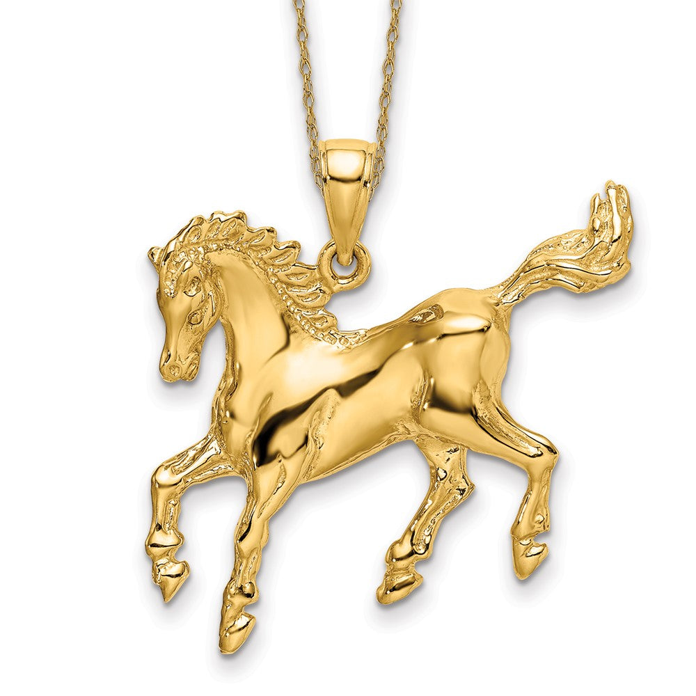 14k Horse Necklace