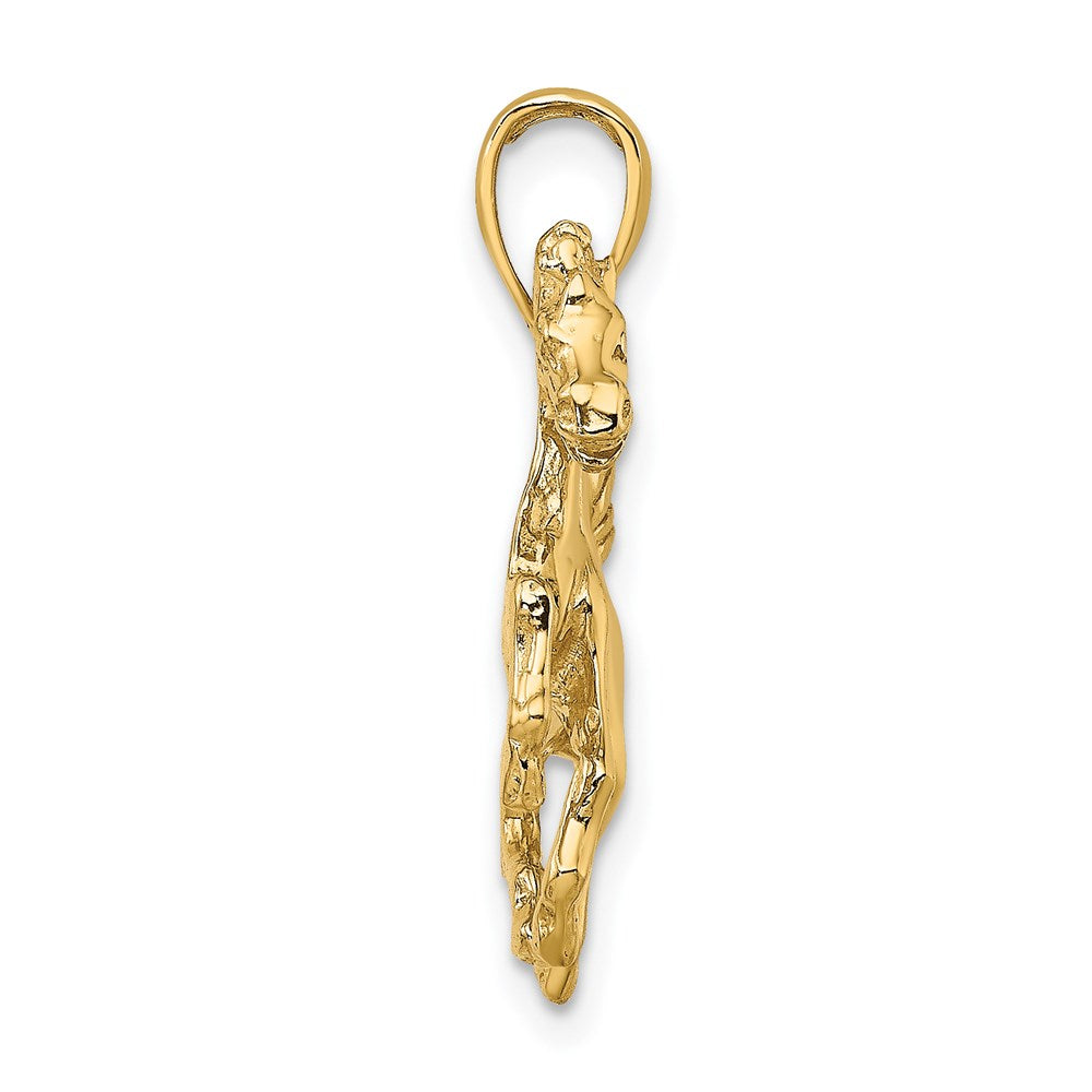 14K Trotting Horse Charm