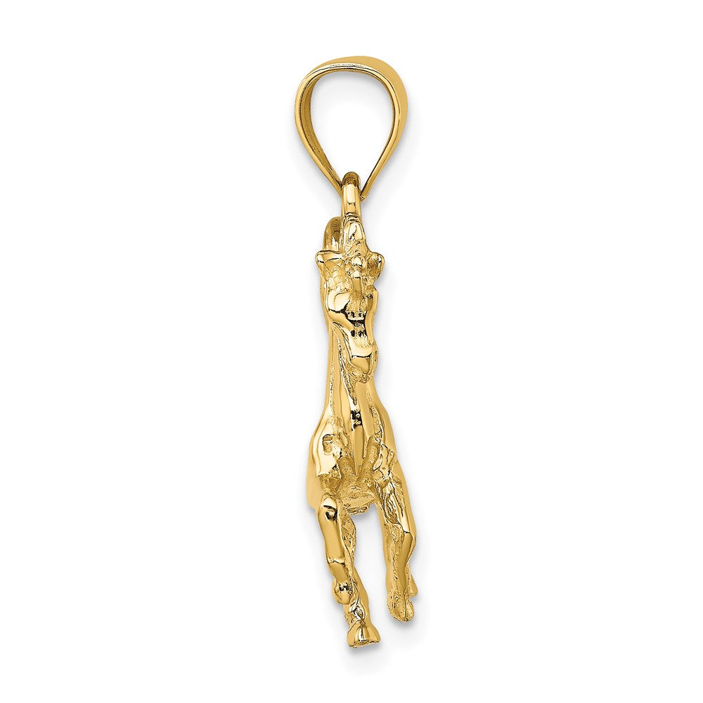14K 3-D Trotting Horse Charm