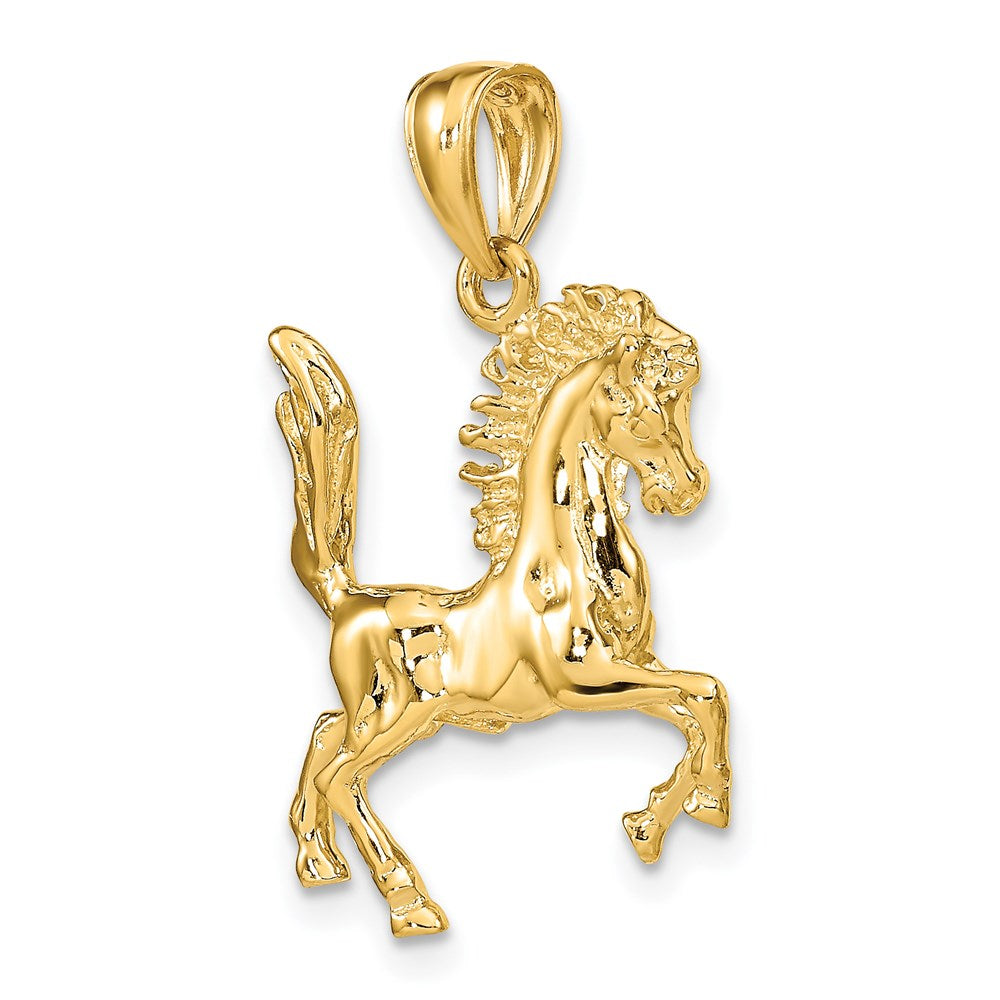 14k 3-D Horse Necklace