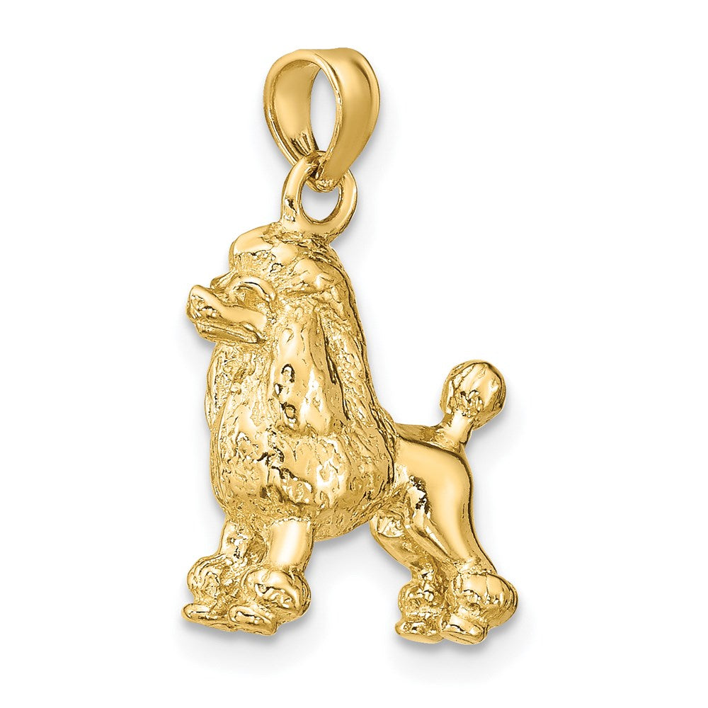 14k 3-D Poodle Dog Necklace