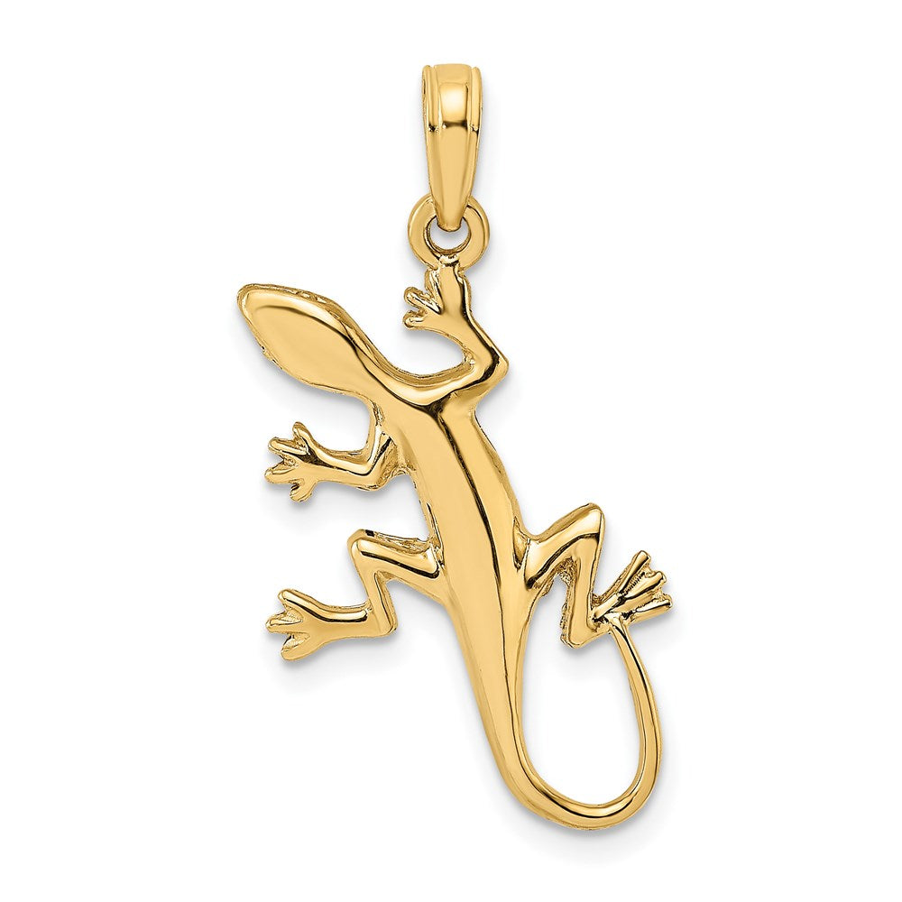 14K 2-D Gecko Charm