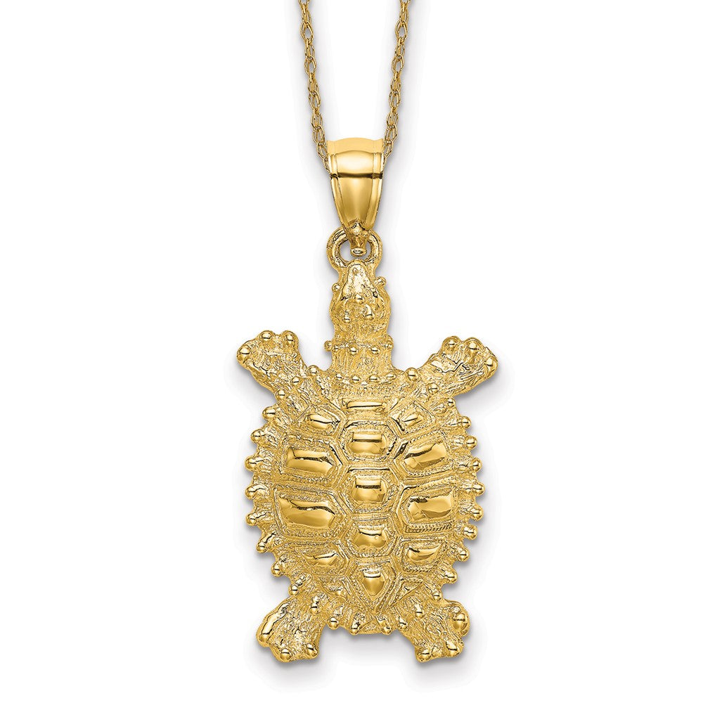 14k Land Turtle Necklace