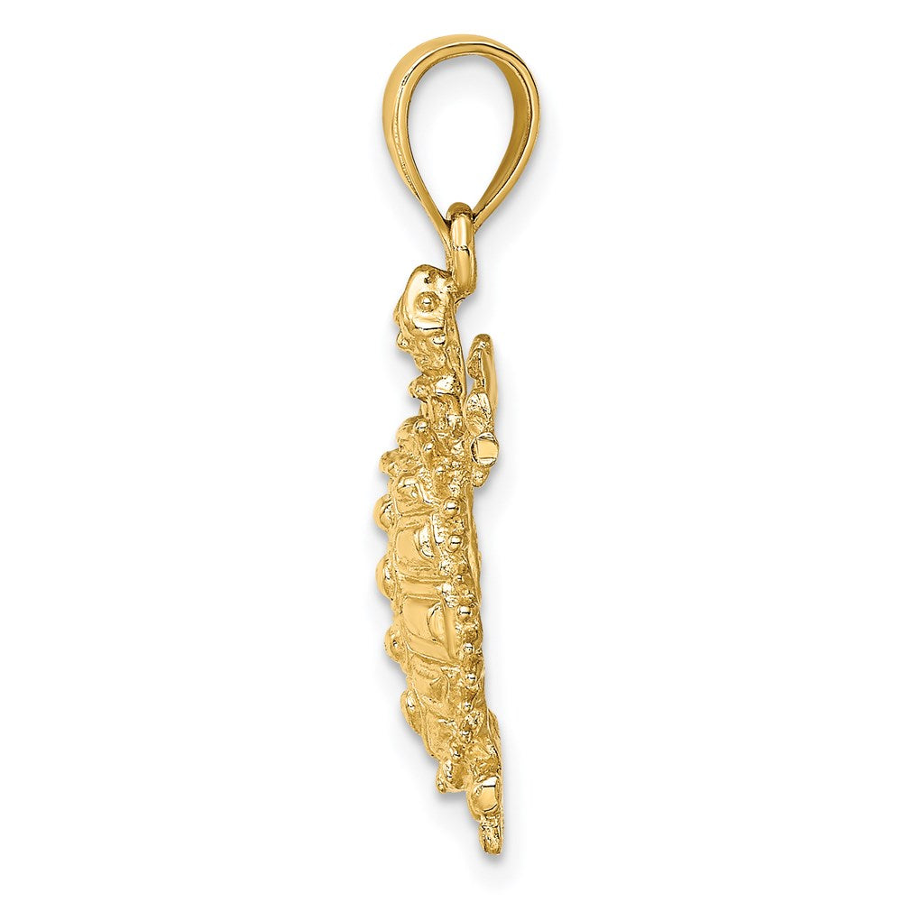 14K Medium Land Turtle Charm