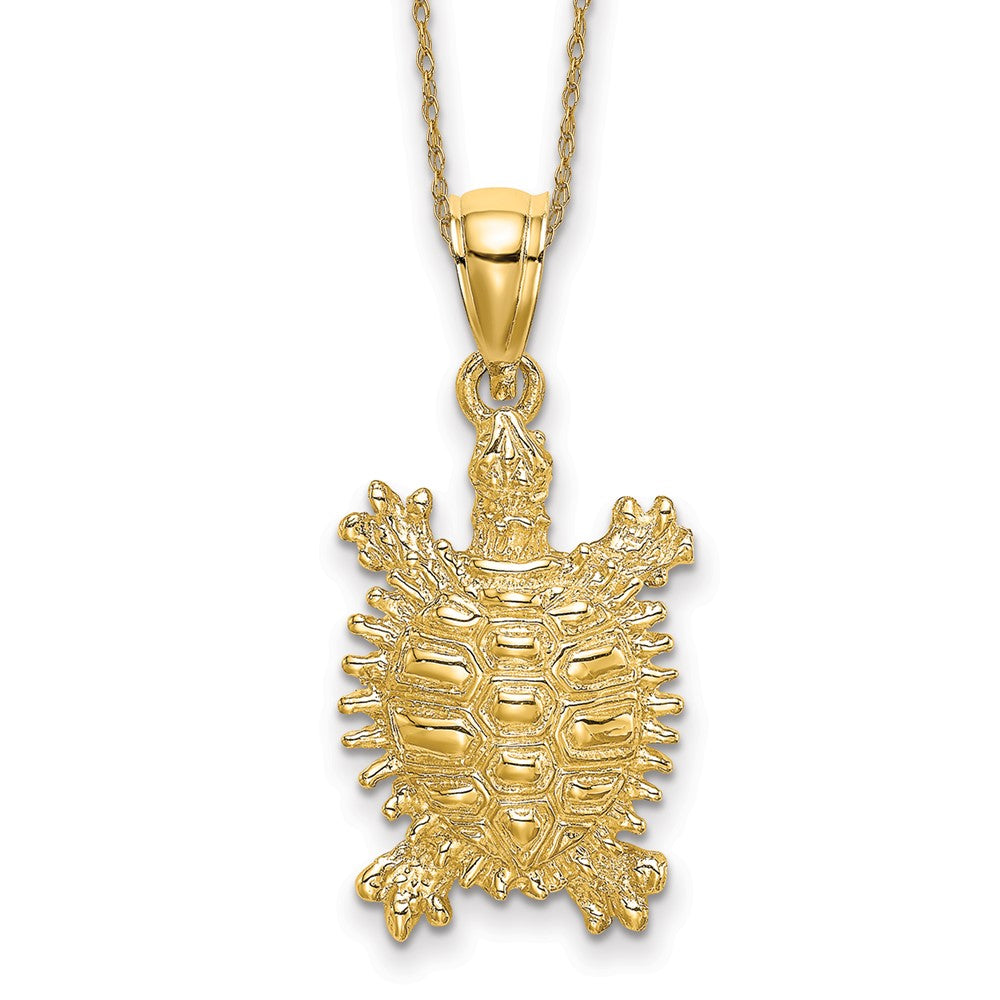 14k Land Turtle Necklace