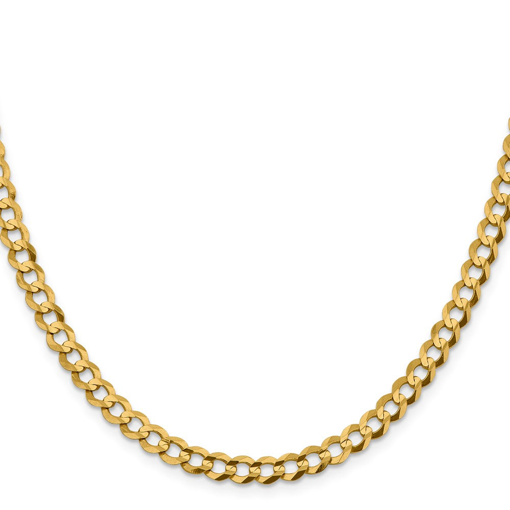 14K Lightweight Flat Cuban with Lobster Clasp Chain