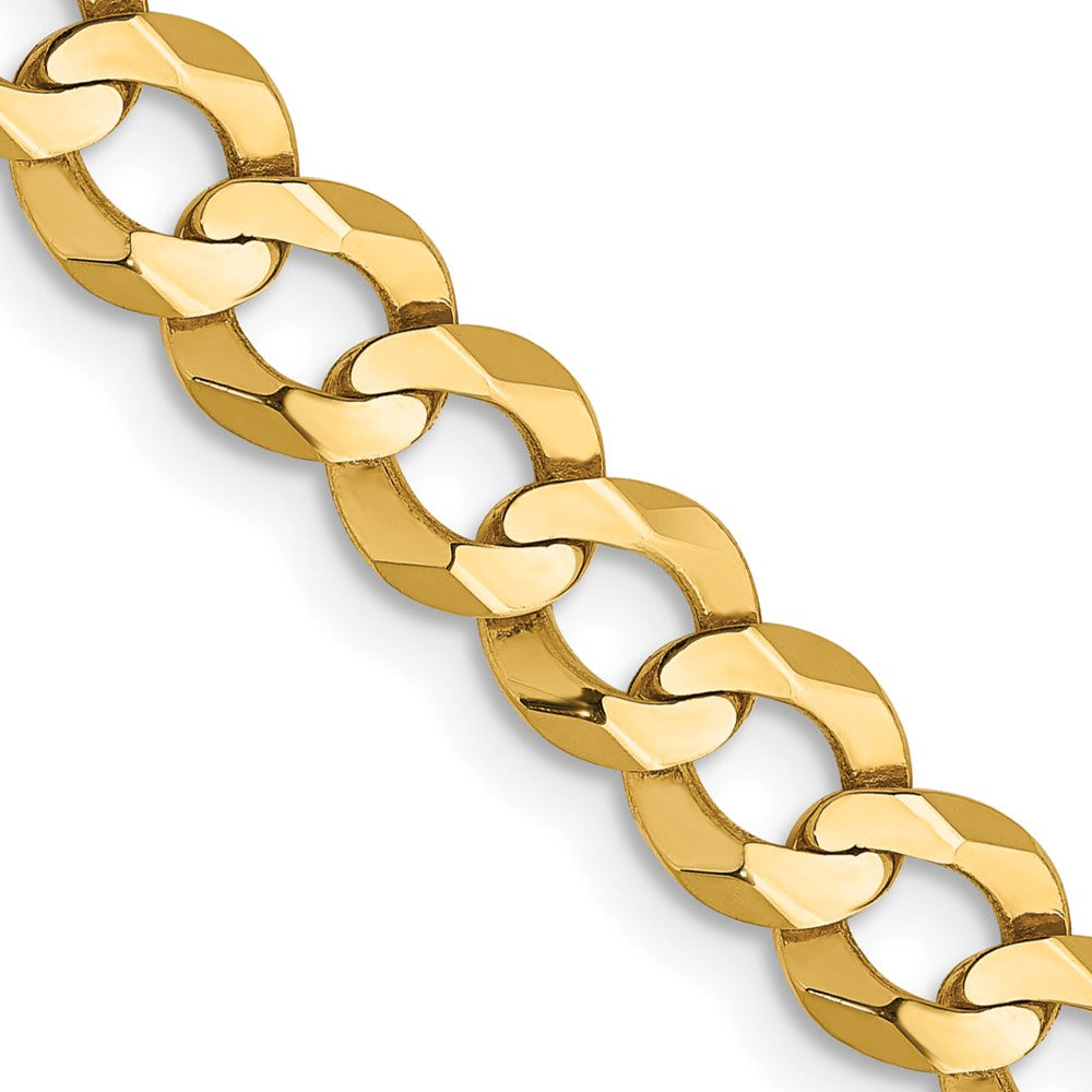 14K Lightweight Flat Cuban with Lobster Clasp Chain