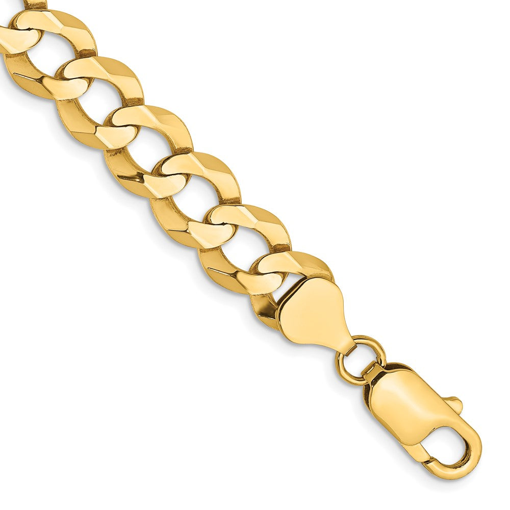 14K Lightweight Flat Cuban with Lobster Clasp Bracelet