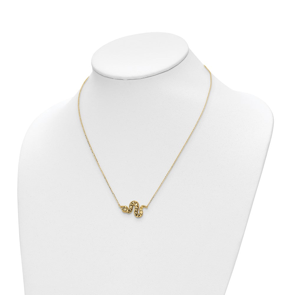 14k D/C Snake Necklace