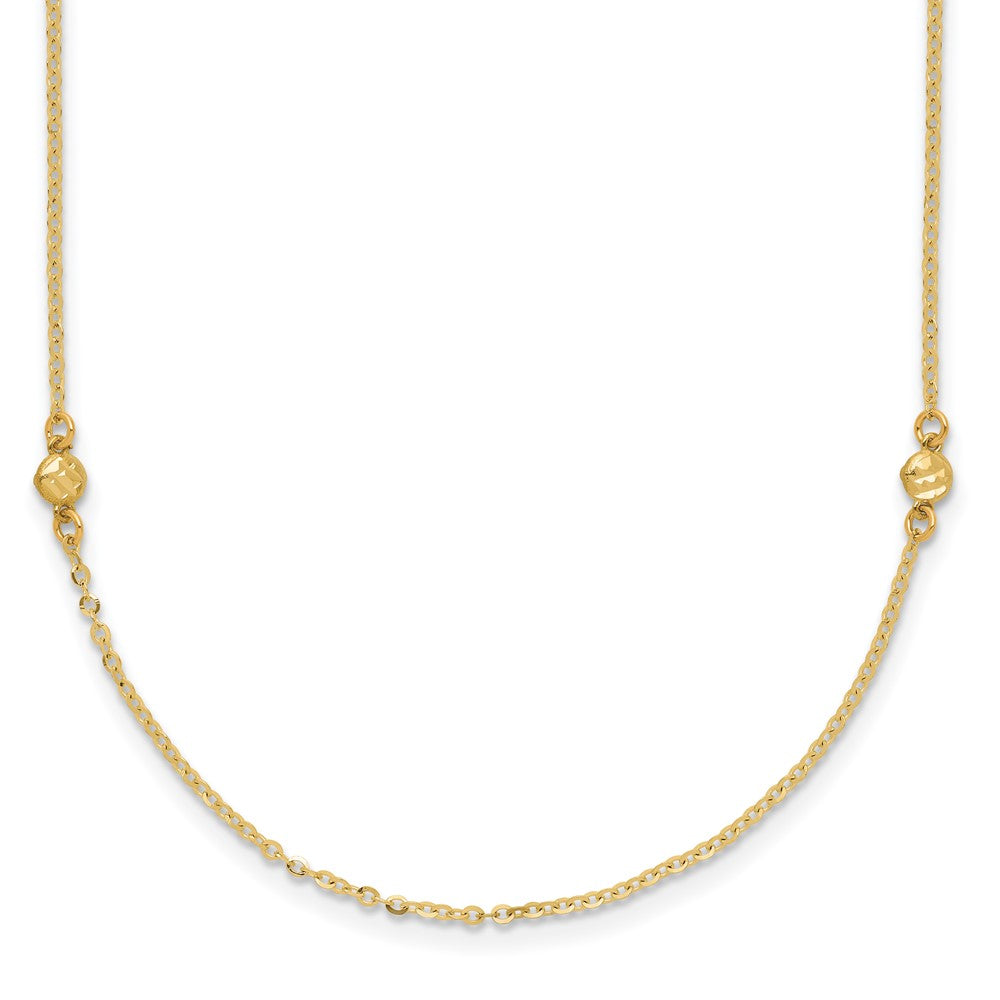 14k Polished D/C Necklace