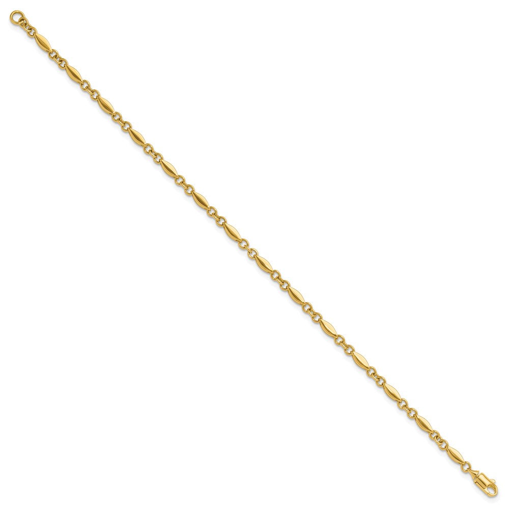 14K Polished Fancy Link Bracelet