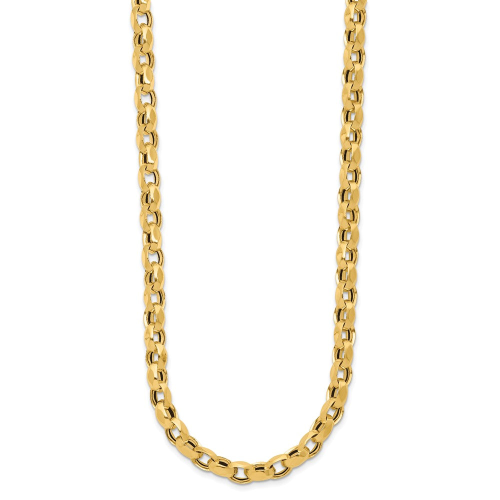 14K Polished Fancy Link Necklace