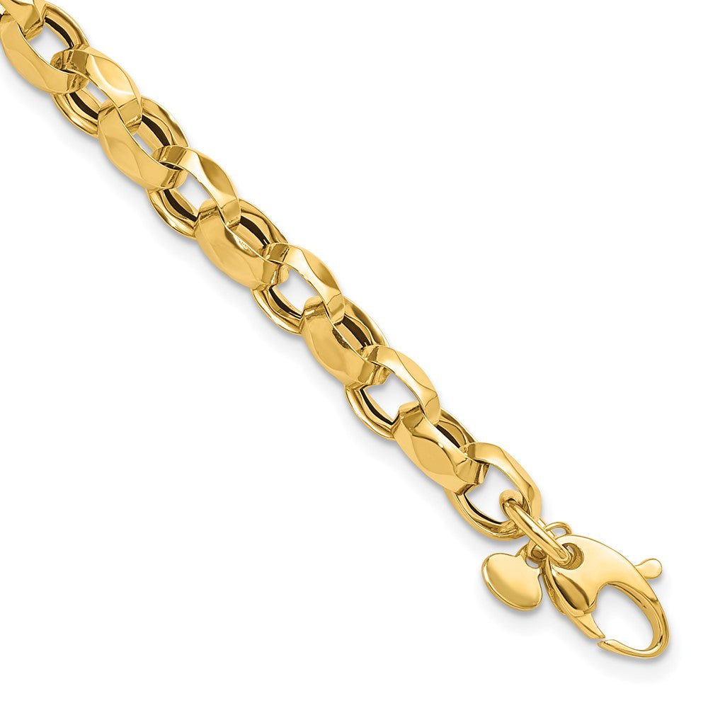 14K Polished Fancy Link Bracelet