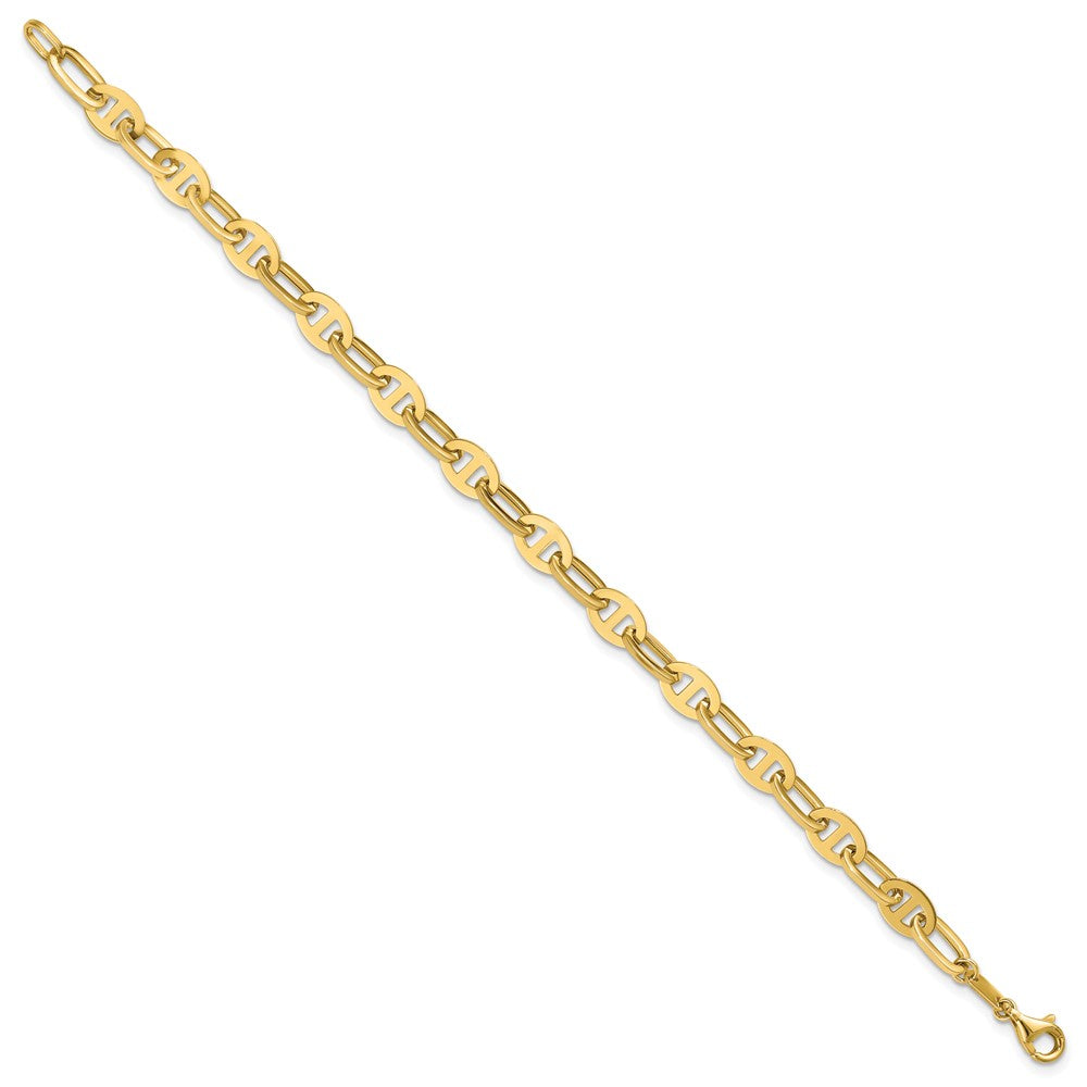 14K Polished Fancy Link Bracelet