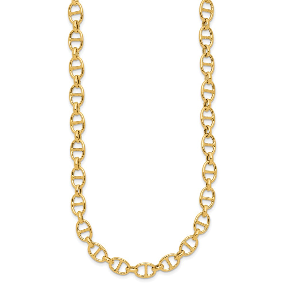 14K Polished Fancy Link Necklace