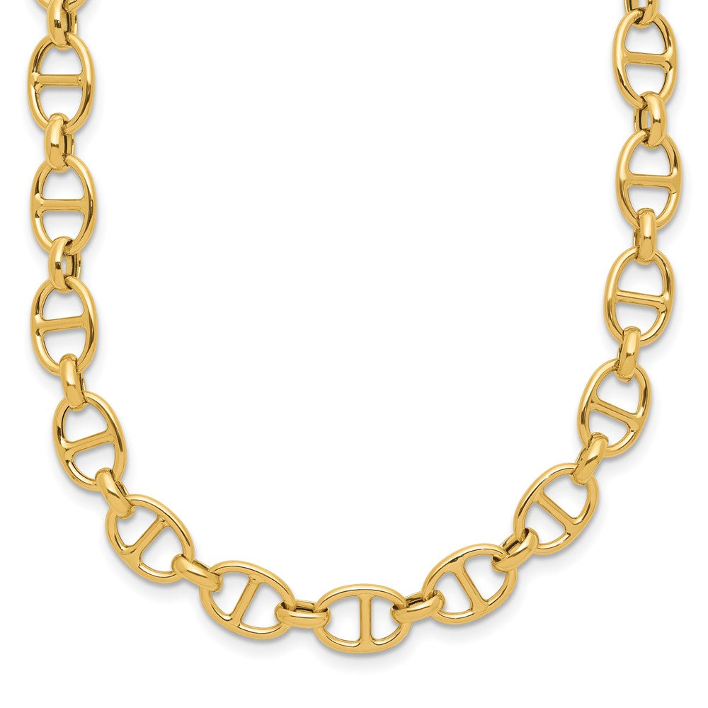 14K Polished Fancy Link Necklace