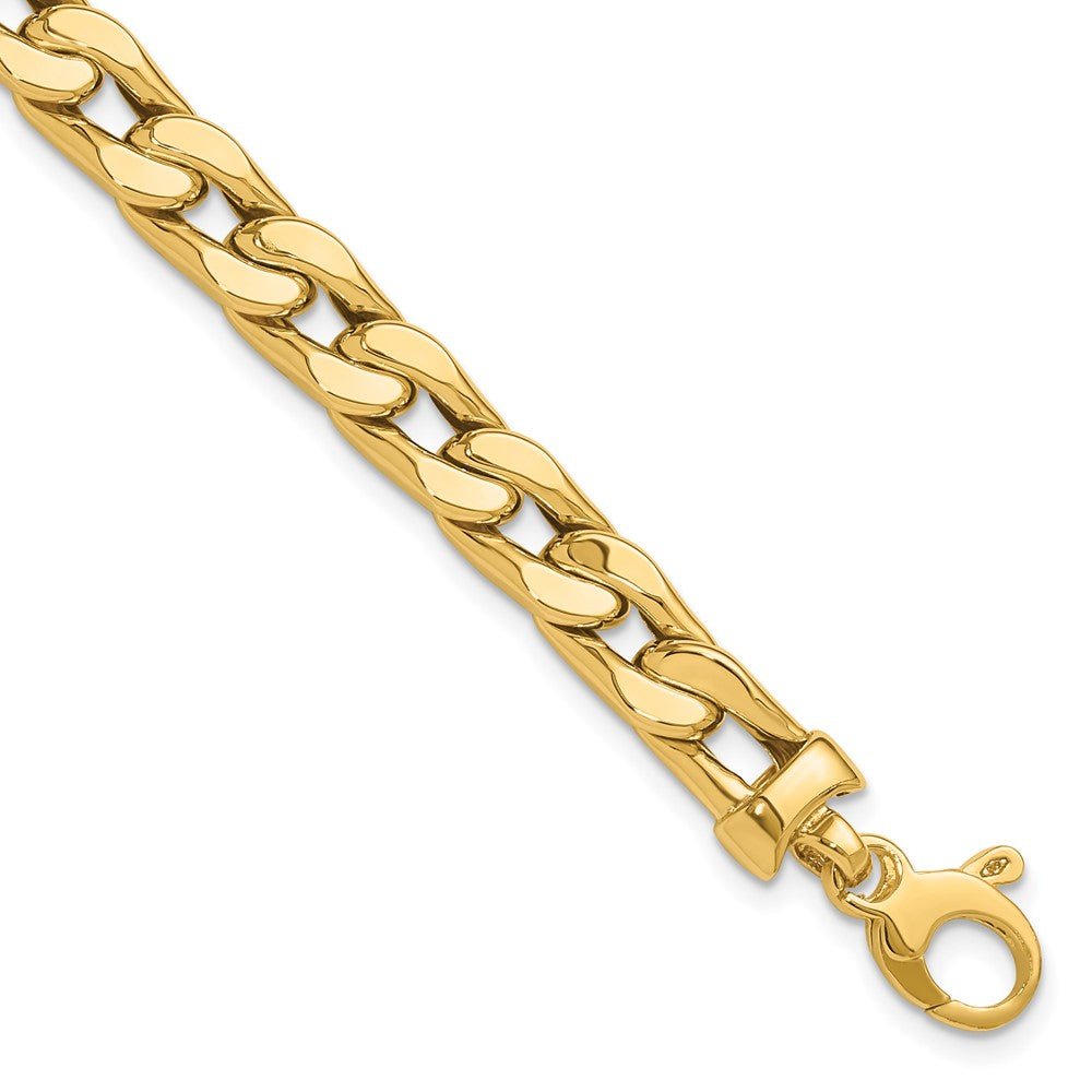 14K Polished Men's Link Bracelet