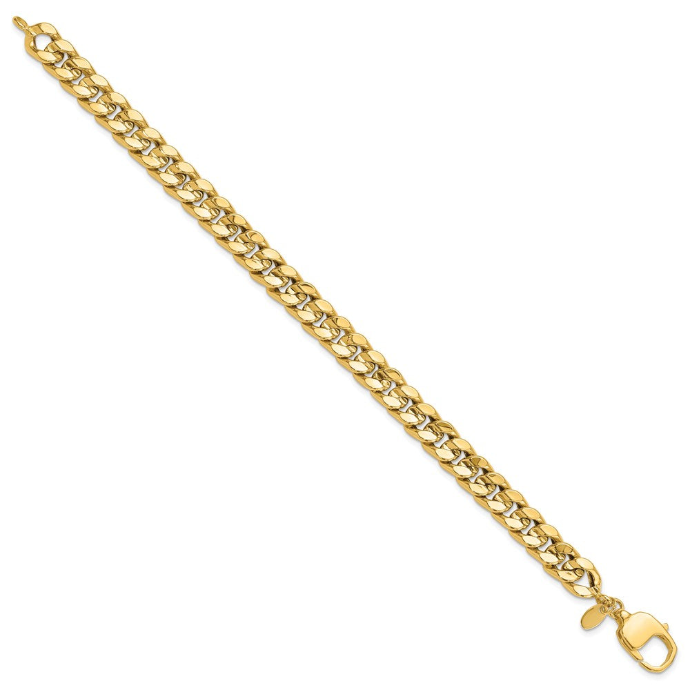 14K Polished Curb Men's Bracelet