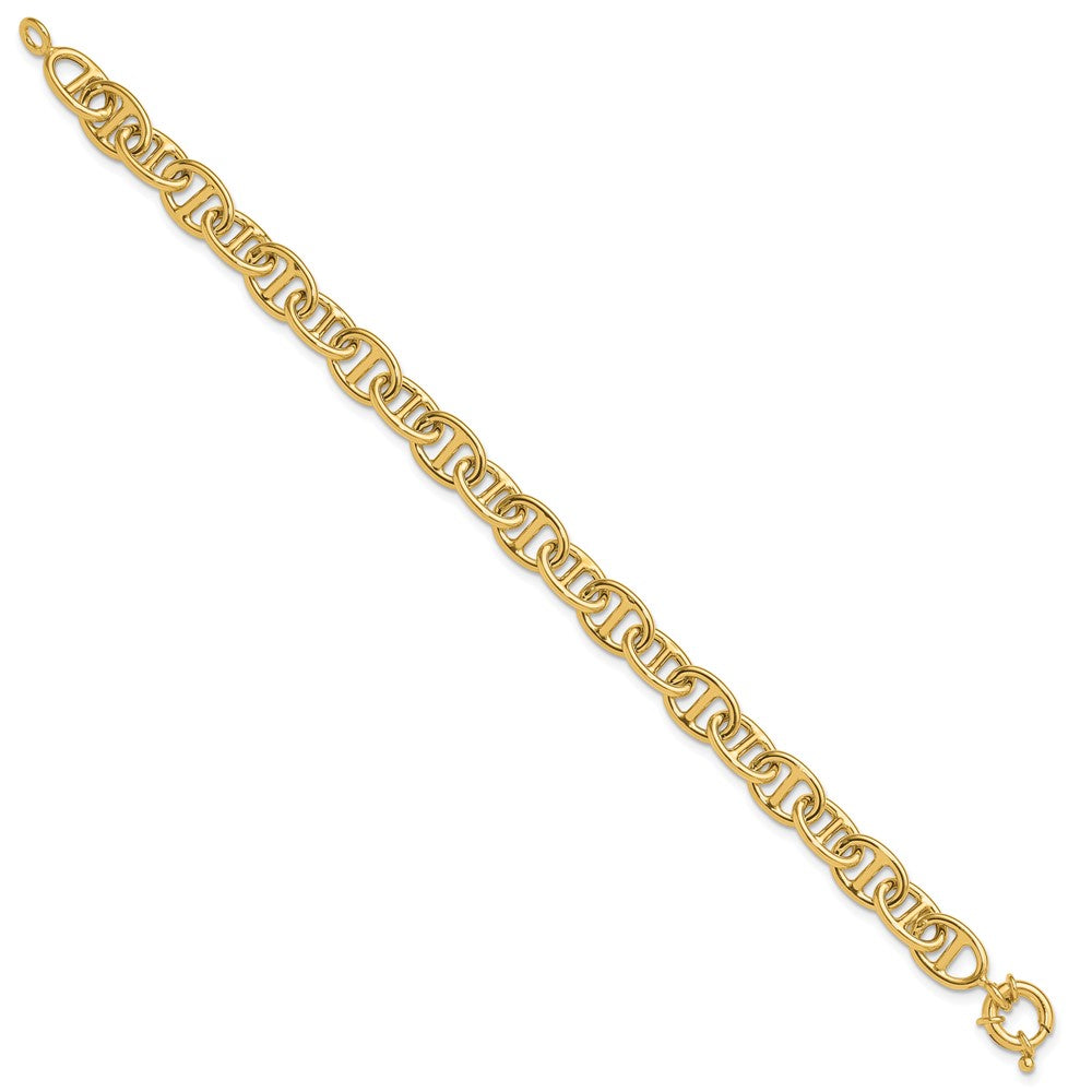 14K Polished Fancy Link Bracelet