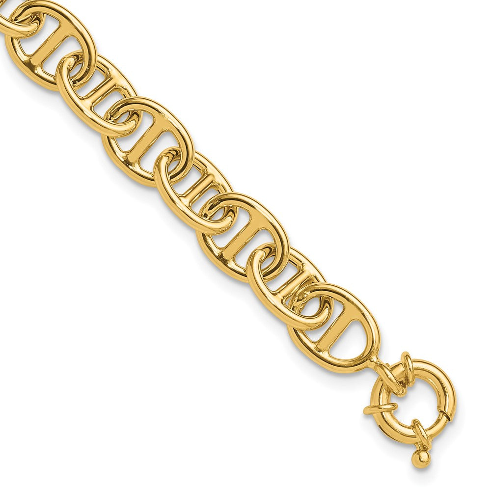 14K Polished Fancy Link Bracelet