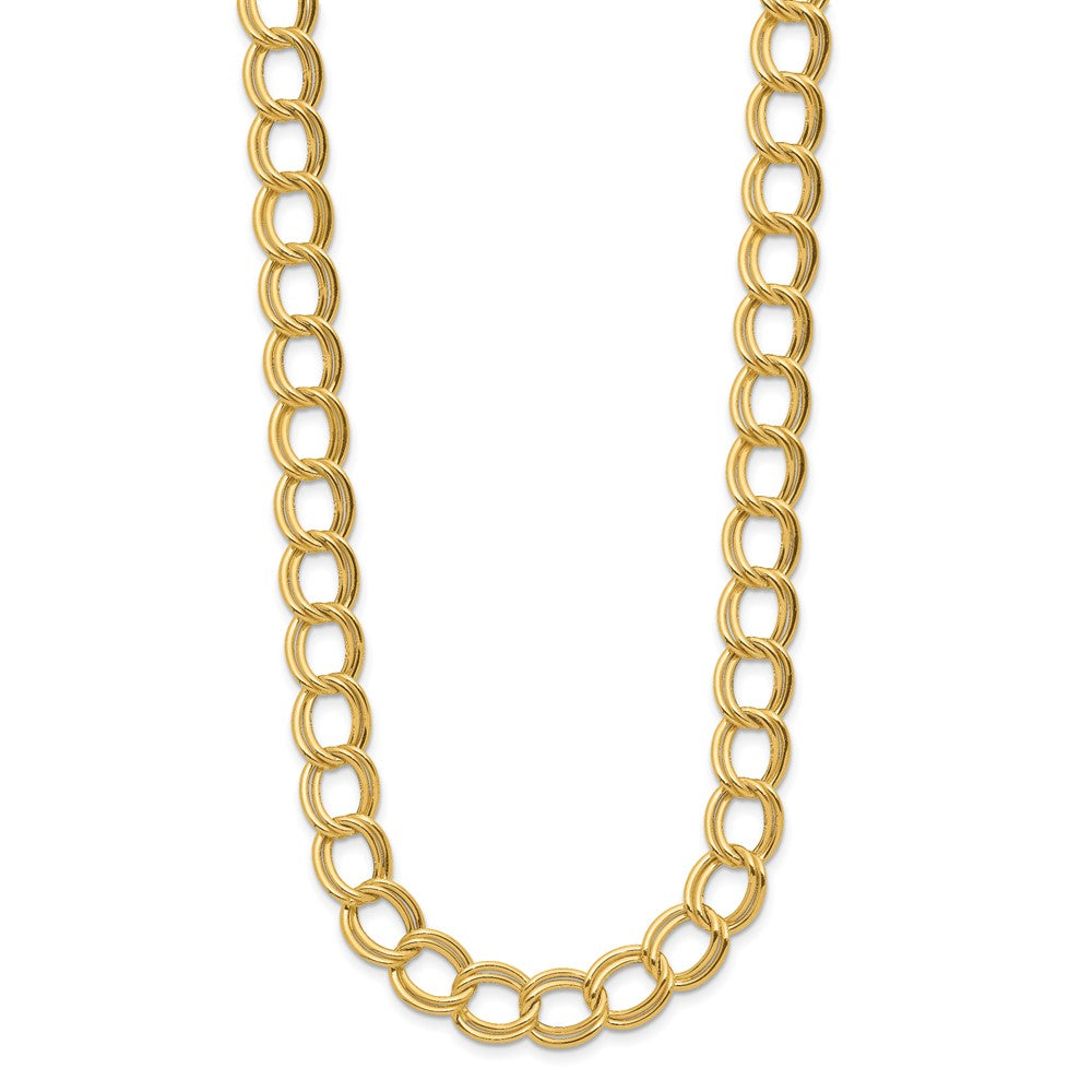 14K Polished Fancy Link Necklace